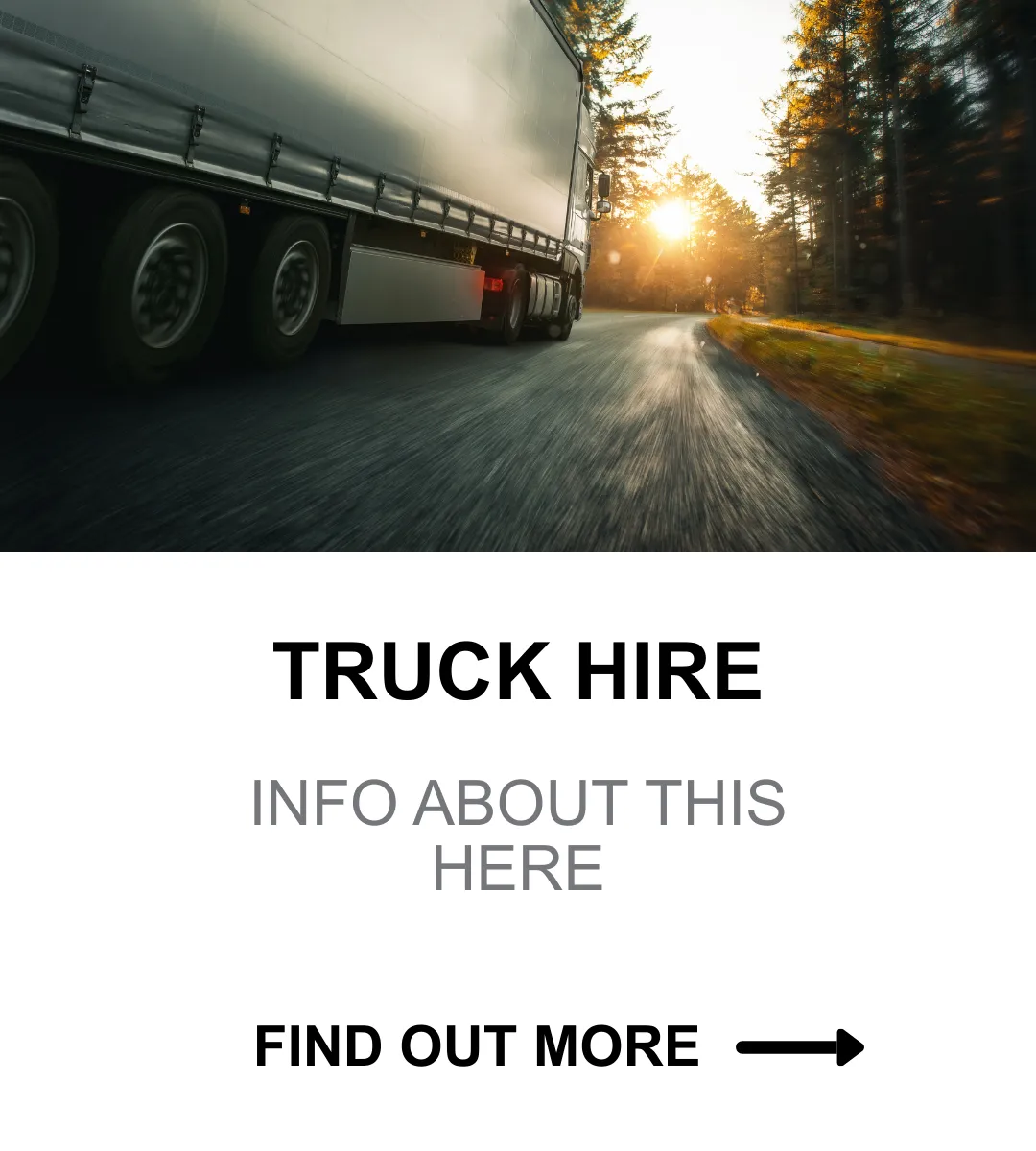 TRUCK HIRE CABS zon